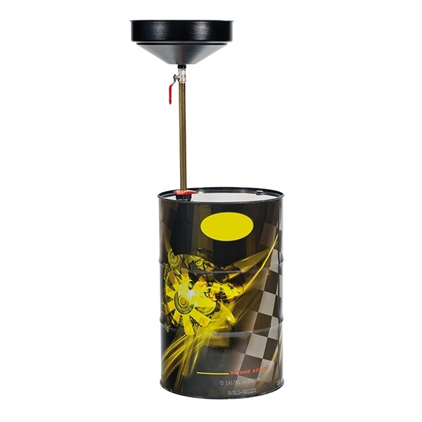 Olie opvangbak met buis voor aansluiting op vat, 15 en 20 liter