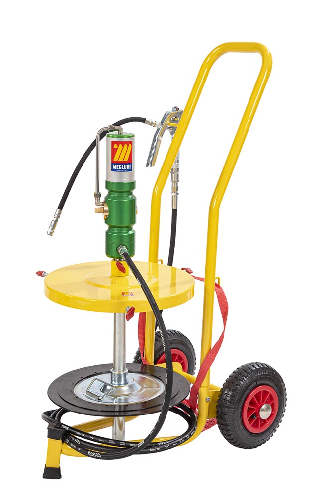 013-1110-000 Pneumatische vetpomp op kar met luchtbanden - 25-30kg, 60:1
