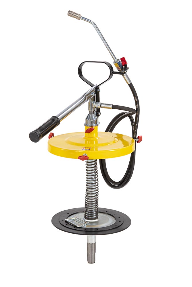 016-1145-015 Handmatige hogedruk vetpomp met vatdeksel, 15kg