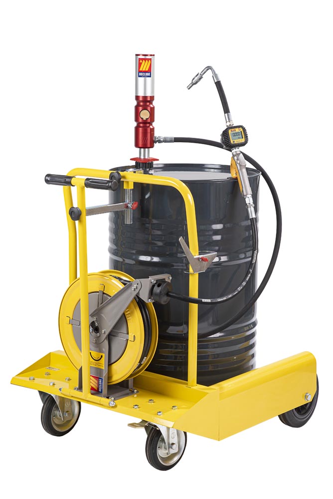 022-1297-000 Verrijd.oliepompset 180/220L vat 30l/min dig. spuit , haspel