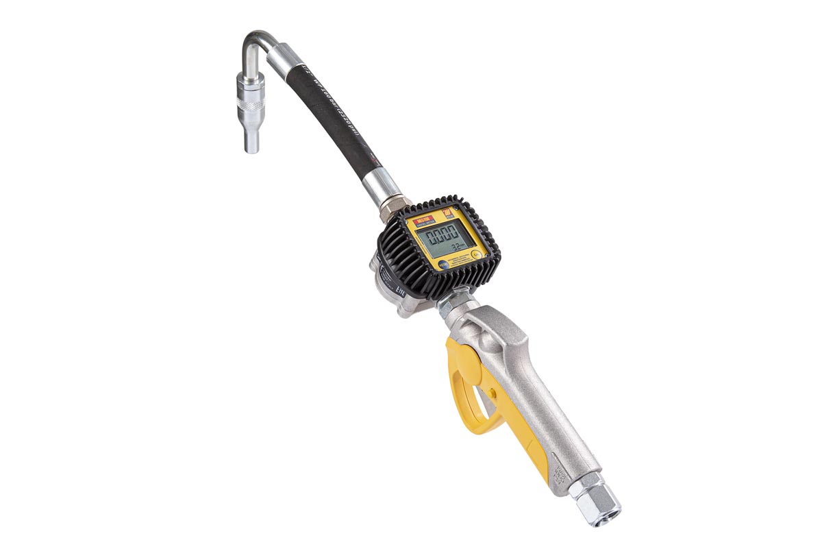 024-1233-C00 Handmatig dig. olie pistool met flex. slang -  Ø14mm, 105°