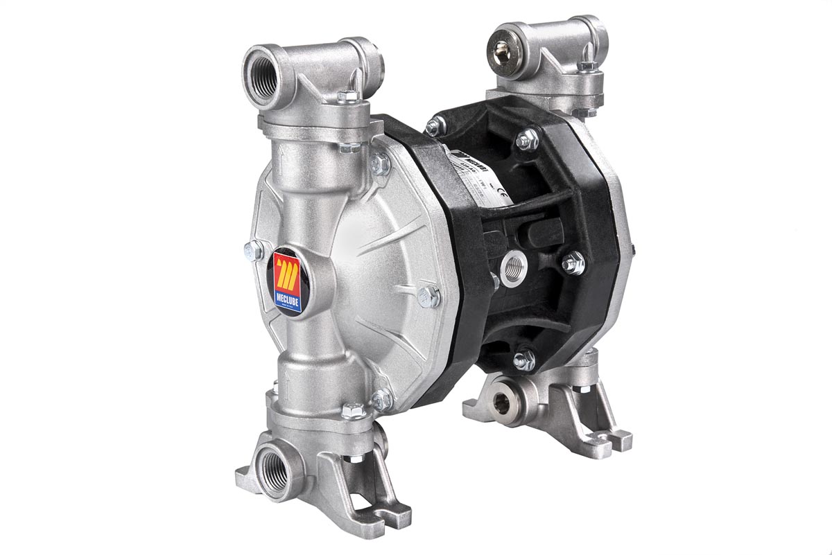 028-A055-TW3 Membraanpomp Twin-MEC A55TW – 1/2" BSP - schur. vloeistof