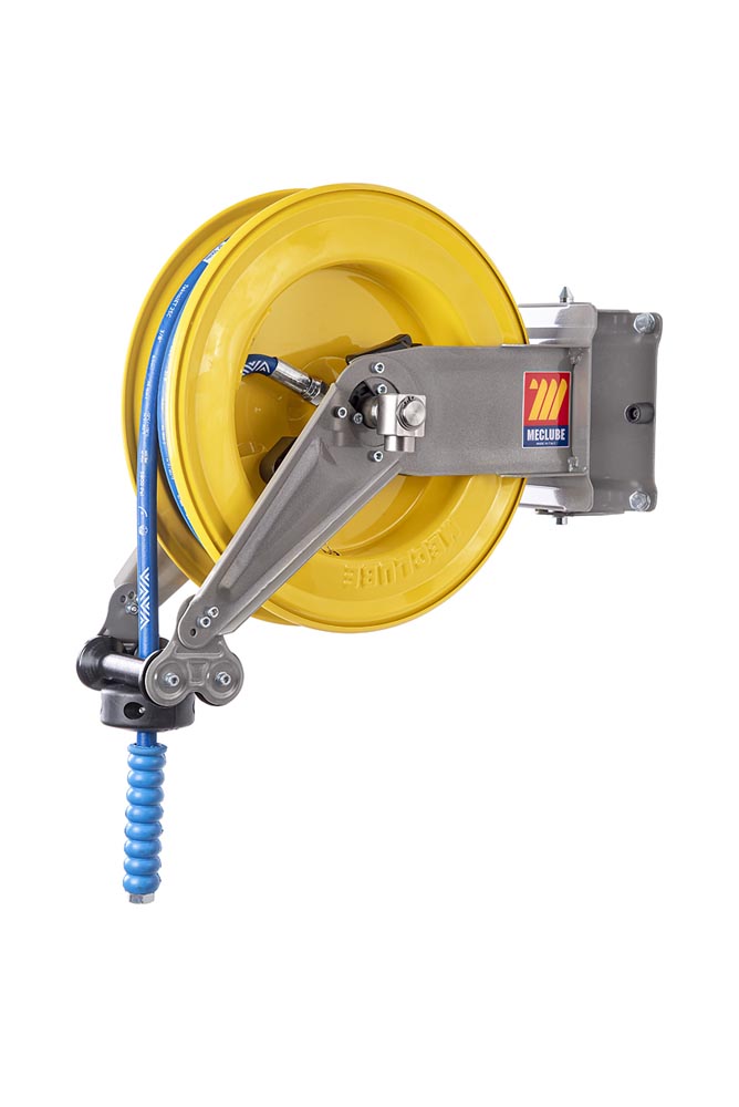 Haspel voor water en lucht zwenkbaar