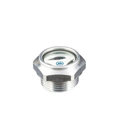 Oil level sight glass 240AS aluminium / natuurglas