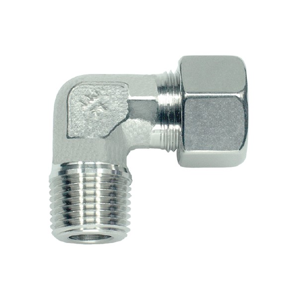 Angled cutting ring coupling stainless steel